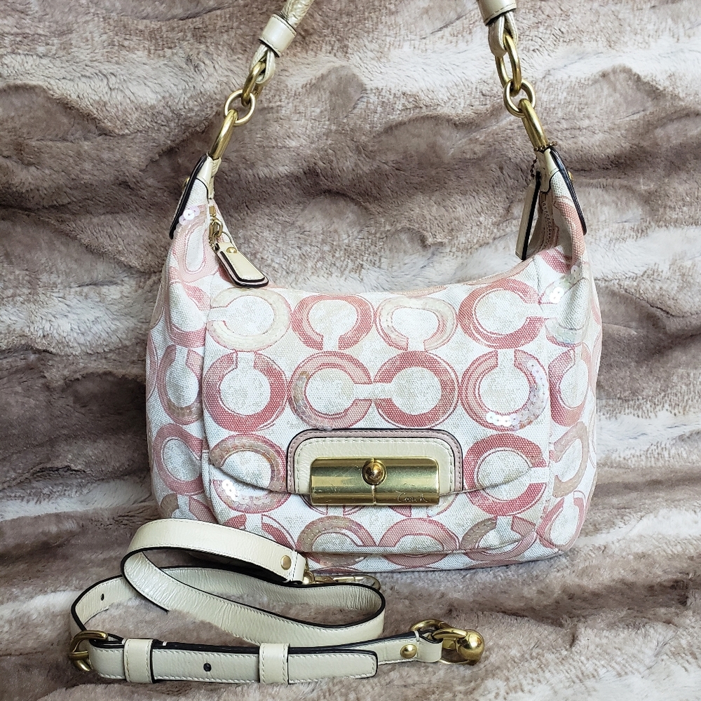 Coach Sequin Hobo Crossbody Bag